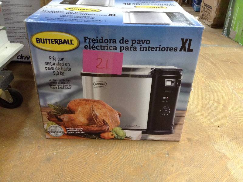 lot 21 image: Butterball XL Electric Fryer New