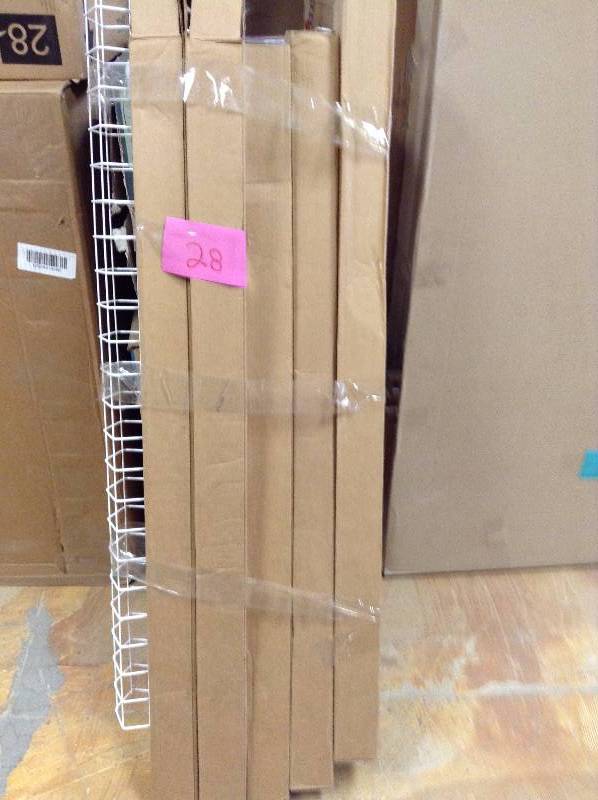 lot 28 image: Set of 5 Lithonia Lighting 4 ft. Wire Guard for Z Series New