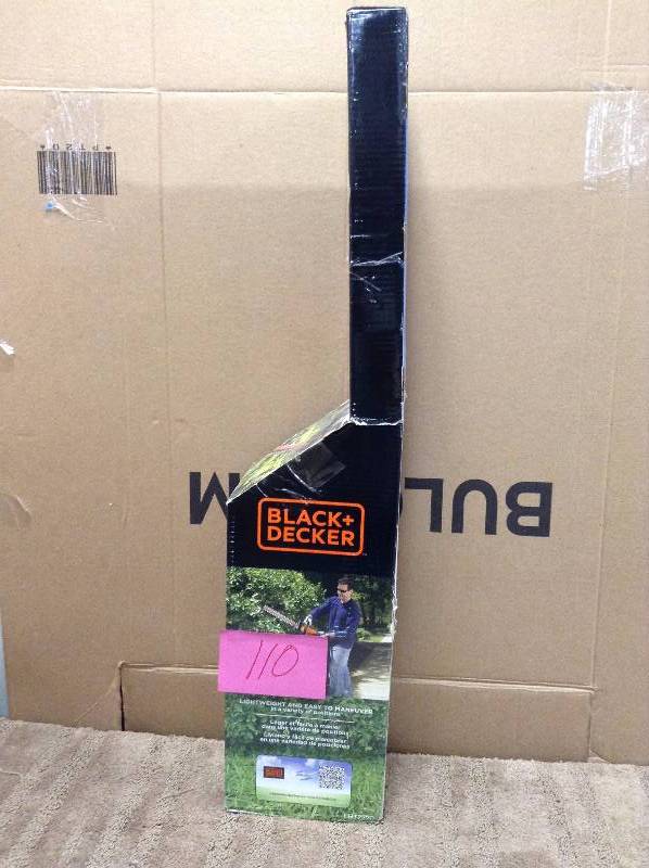 lot 110 image: BLACKDECKER 22 in. 20-Volt Lithium-Ion Cordless Hedge Trimmer open box never used tool Only