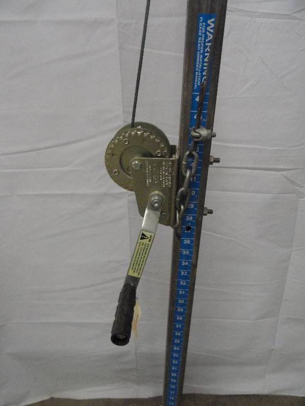 Dock or Lift Post with winch Docks,Lifts,Trailer, Lake Stuff 499 KBID