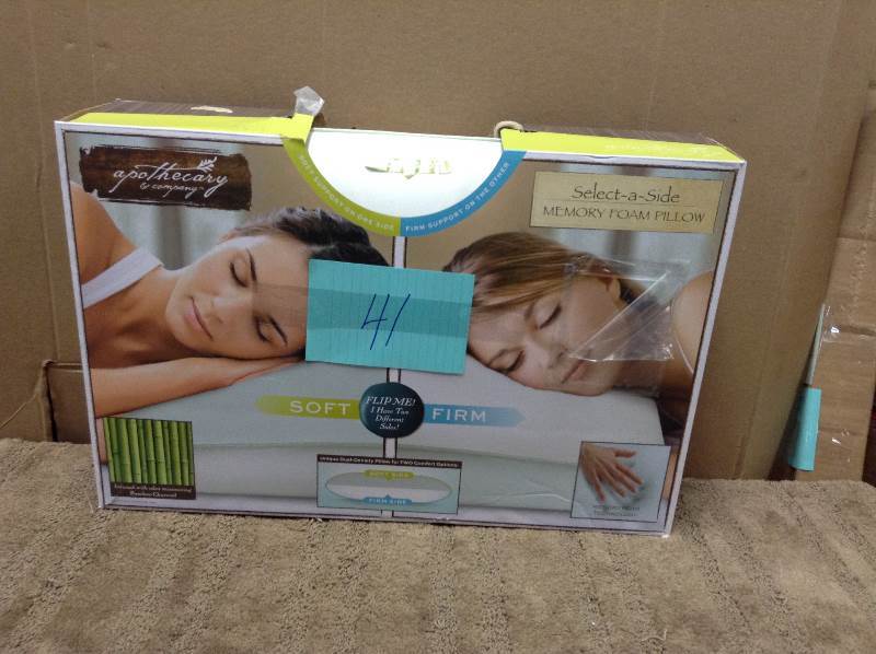 apothecary memory foam pillow