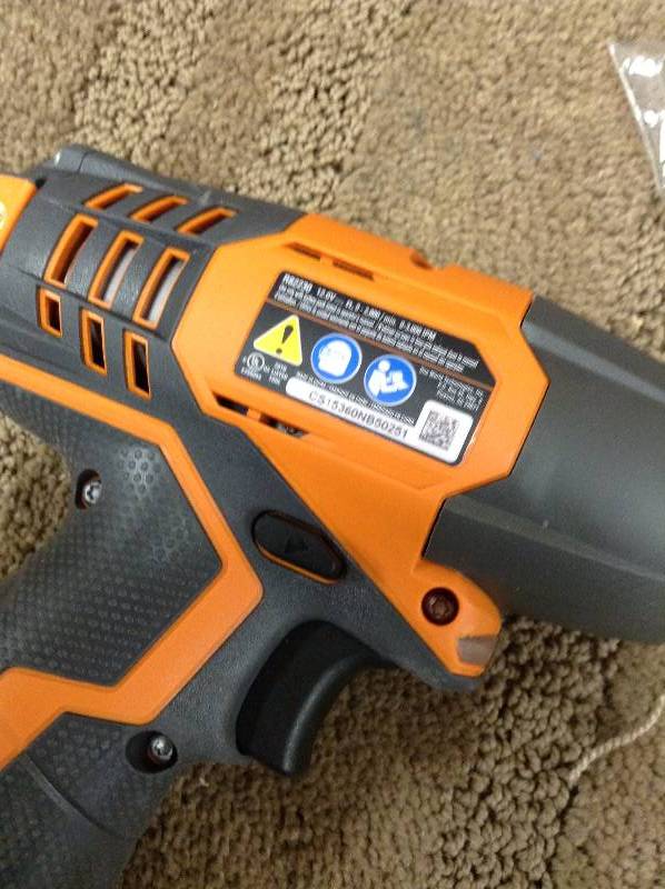 lot 90 image: Ridgid 12V  Drill and Impact driver Tools only