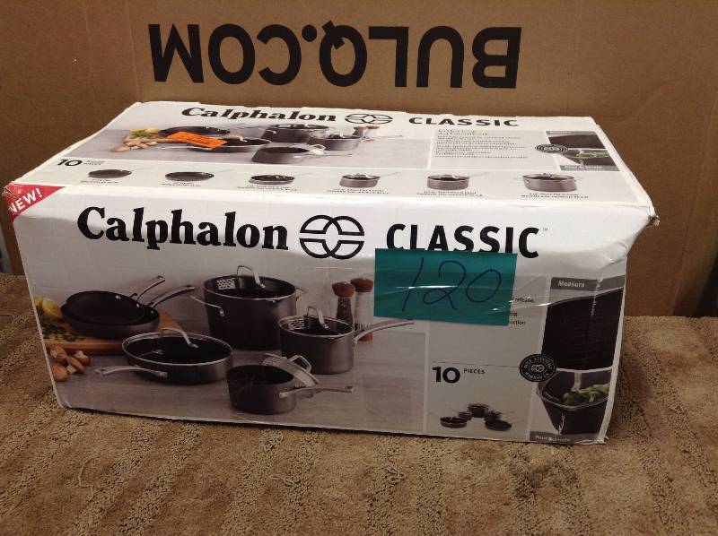 lot 120 image: Calphalon Classic 10 Pc Cookware