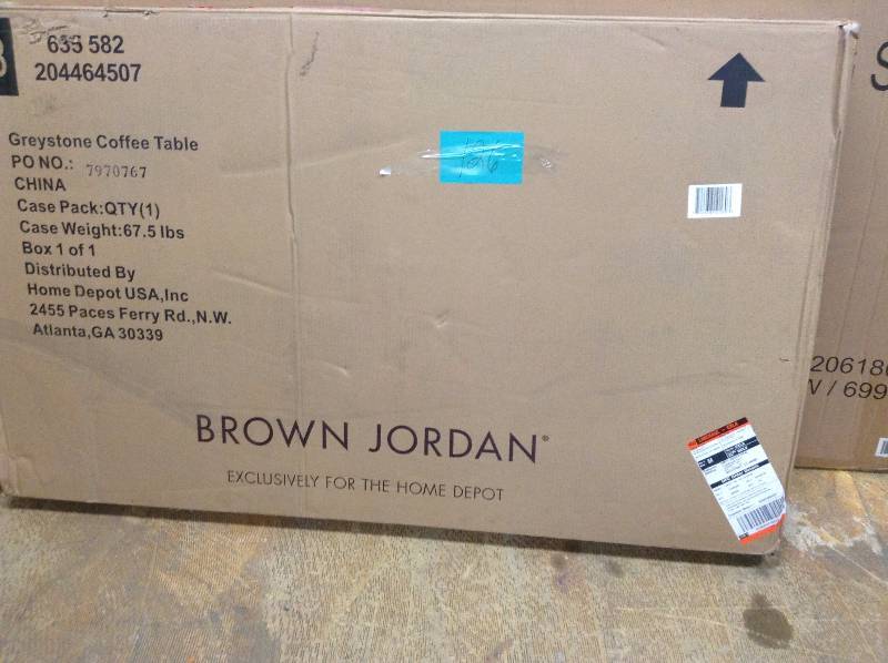 lot 126 image: Brown Jordan Greystone Coffee Table