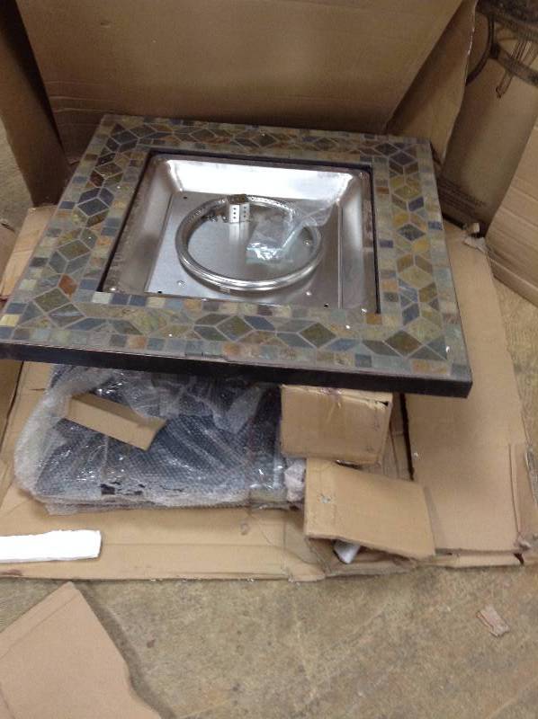 lot 136 image: Hampton Bay 50,000 BTU 30 in Cross Ridge Outdoor Gas Fire Pit