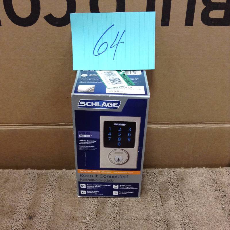 lot 64 image: Schlage Century ZWave Touchscreen Deadbolt