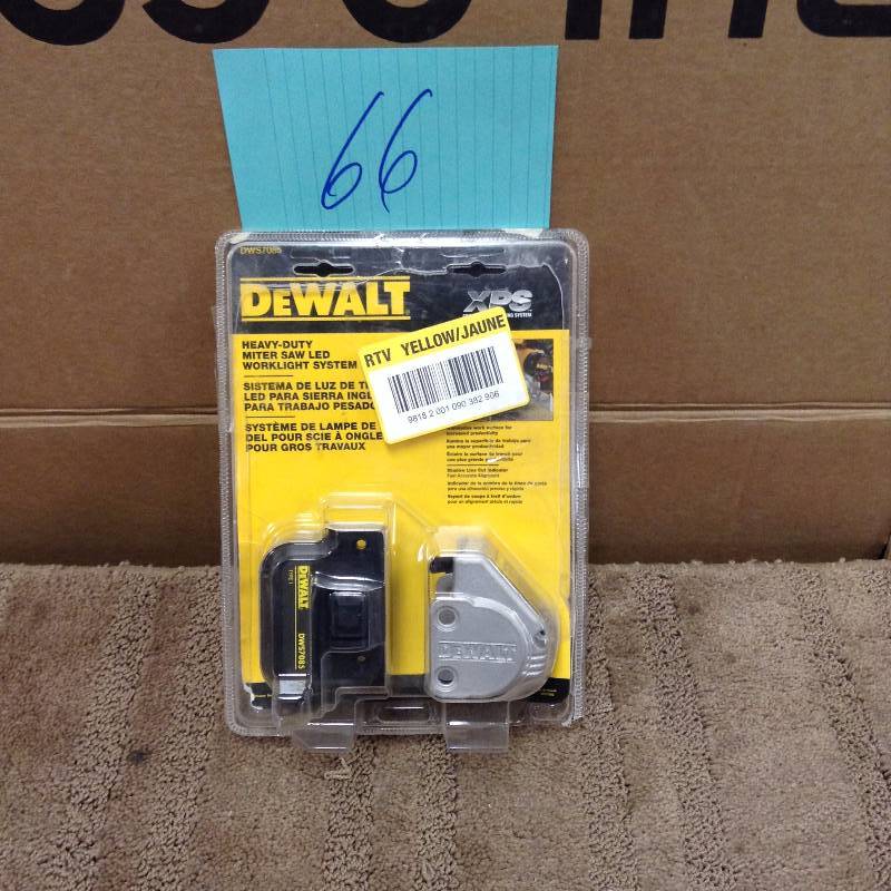 lot 66 image: Dewalt Heavy duty miter saw led worklight system