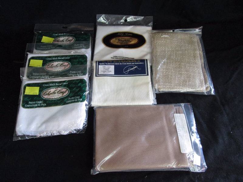 lot 54 image: Cross Stich Fabric