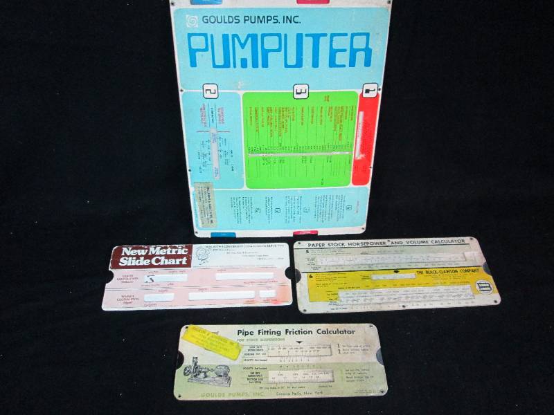 lot 125 image: Old Paper Calculator