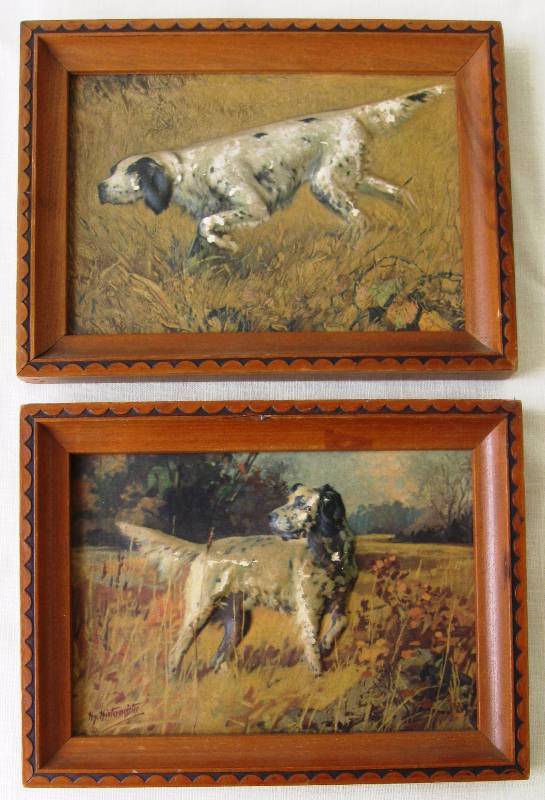 lot 17 image: Vintage, 2-D Framed Images and Porcelain & Chalkware Figurines