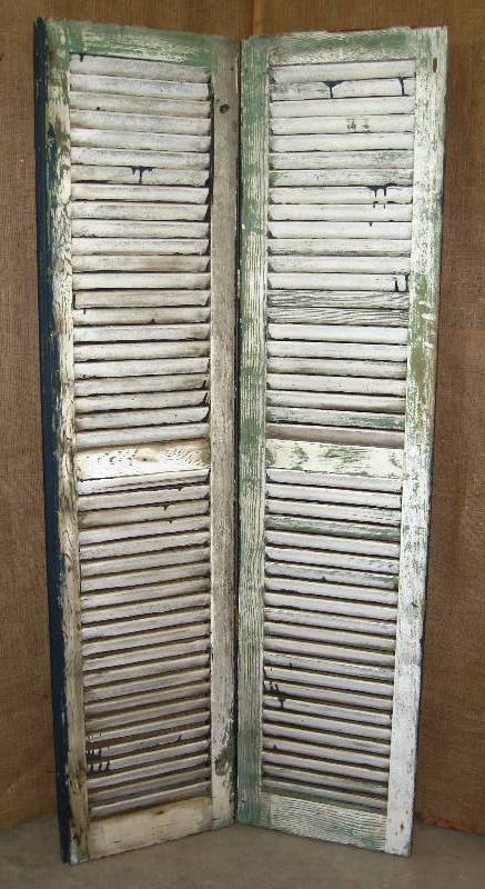 lot 33 image: (2) Dark Blue Shutters