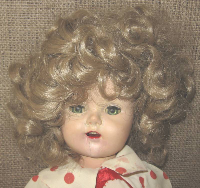 lot 86 image: Vintage Shirley Temple Doll & Composition Doll