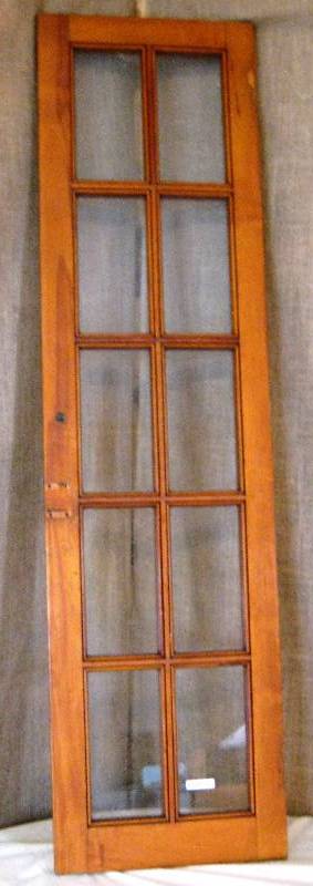 lot 35 image: (2) Vintage, 10 Pane Window Sashes  Cabinet Doors - Lot 1