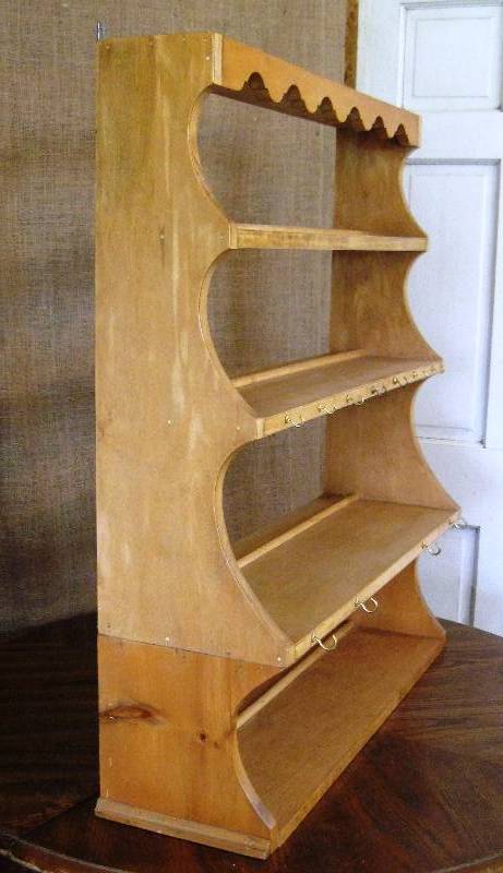 lot 55 image: Antique Wall  Countertop Display Shelf