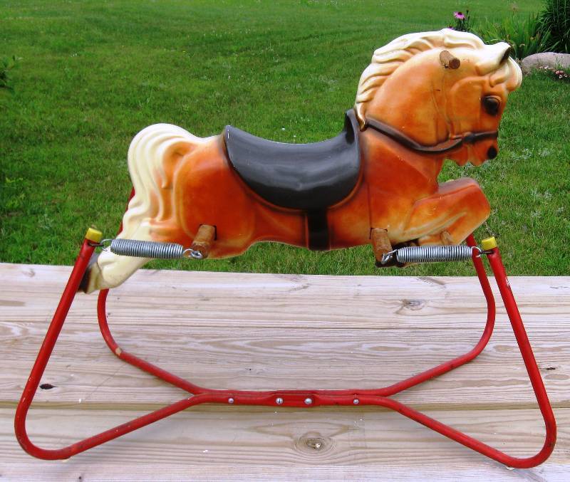 vintage bouncing horse