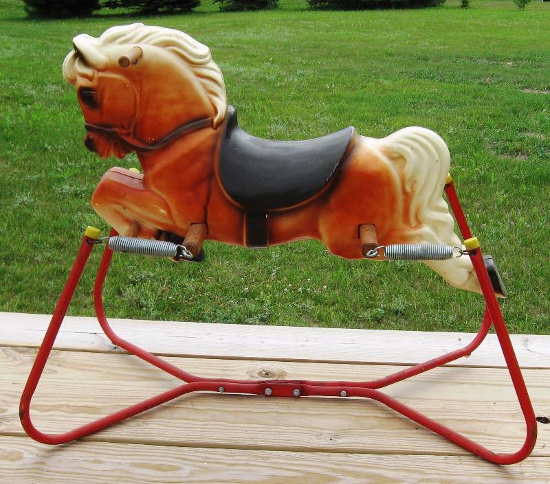 vintage bouncing horse