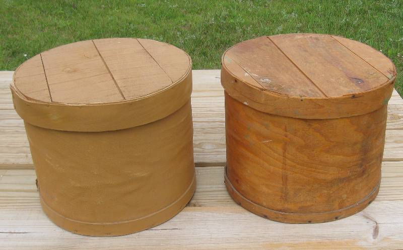 lot 125 image: (2) Large Cheese Crates  Boxes