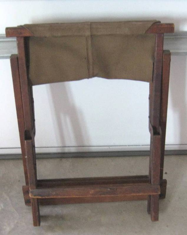 lot 52 image: Vintage, Folding Military Camp Chair