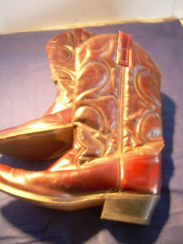 DINGO LEATHER COWBOY BOOTS