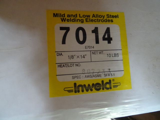 lot 282 image: Inweld 118 X 14 Welding Rod. 7014  10 Lbs.