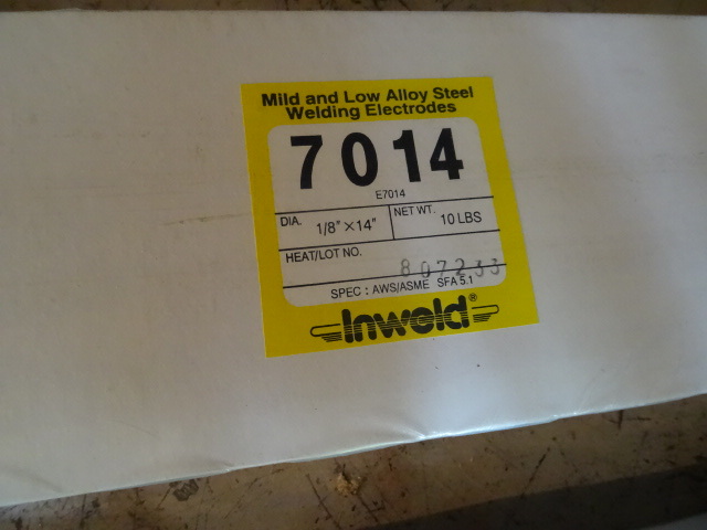 lot 284 image: Inweld 118 X 14 Welding Rod. 7014  10 Lbs.