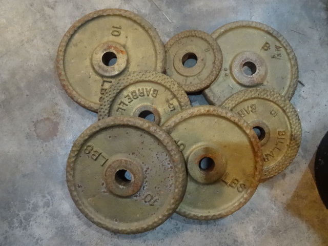 lot 78 image: Misc Bar Bell Weights