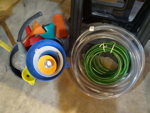 lot 79 image: Misc Funnels and Poly Tubing