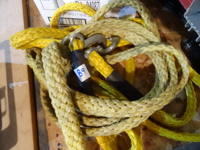 lot 89 image: Tow Ropes. 1 With Hooks and 1 With Loops