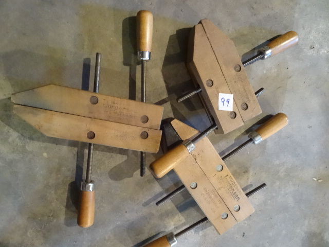 lot 99 image: 3 Jorgensen Screw Wood Clamps