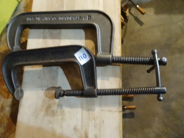 lot 110 image: 6 and 8 C Clamps