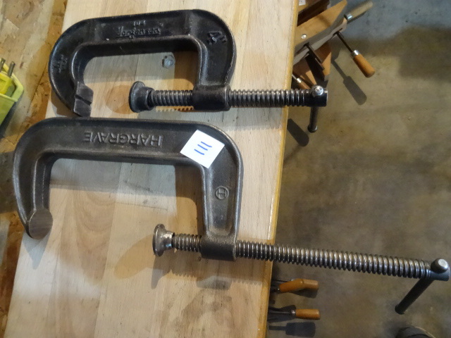 lot 111 image: 6 and 4 C Clamps