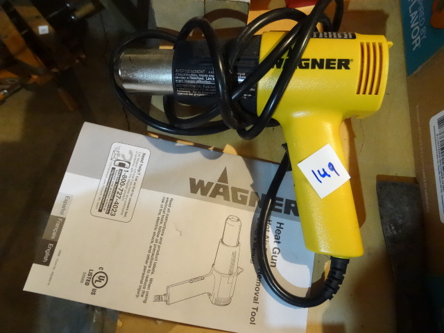 lot 149 image: Wagner Electric Heat Gun