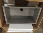 lot 20 image: Elkay Quartz Classic Undermount Composite 33 in. Single Basin Kitchen Sink in Greige Model # ELGRU13322GR0 open box never used 33 in. L x 18-716 in. W x 9-716 in. D