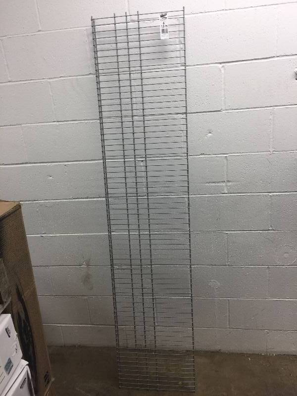 lot 27 image: ClosetMaid Maximum Load 72 in. W x 16 in. D Silver Ventilated Wire Shelf Model#  73571
