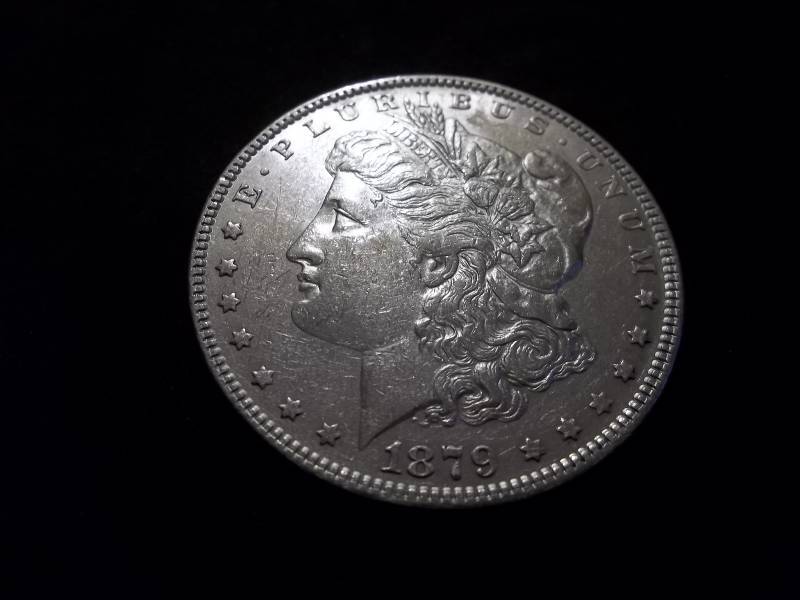 1879  Morgan Silver Dollar Very  High Grade MS (In MS60 Valued  $80.00)