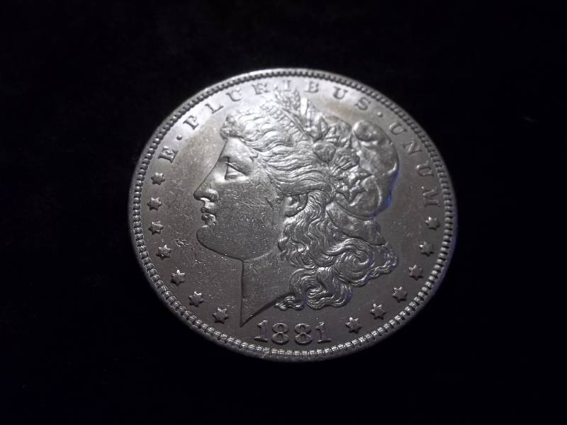 1881 Morgan Silver Dollar Very High Grade MS (In MS60 $70.00)