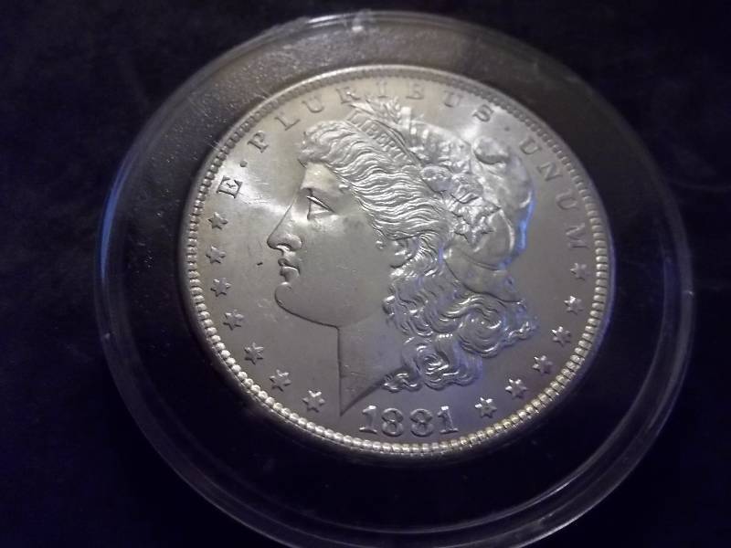 1881 S Morgan Silver Dollar Very High Grade MS (In MS63 $95.00)