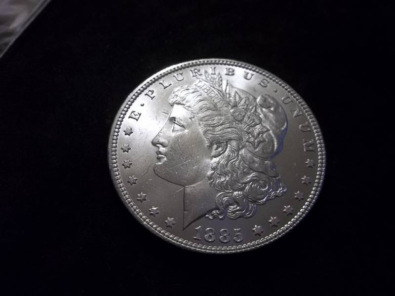 1885 Morgan Silver Dollar High Grade MS (In MS64 Valued  $100.00)