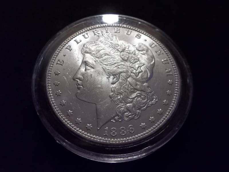 1886 Morgan Silver Dollar Very High Grade MS