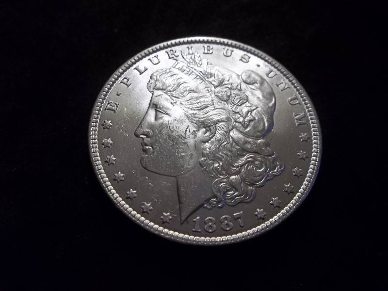 1887  Morgan Silver Dollar Very High Grade  MS