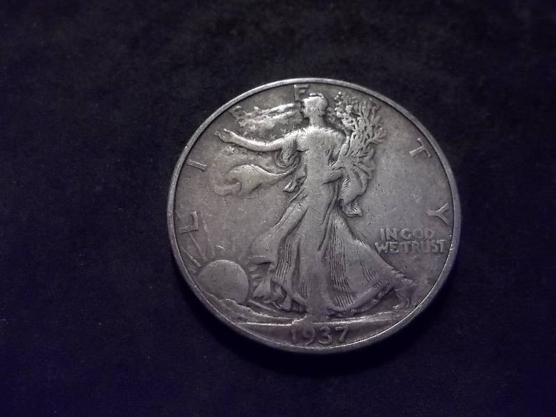1937 S Walker Half Dollar Better Grade