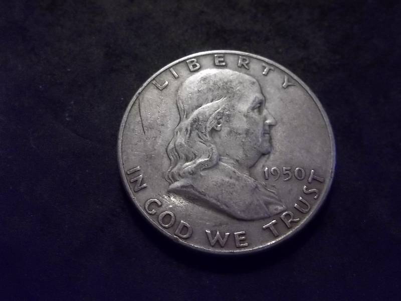1950 D Franklin Half Dollar Better Grade