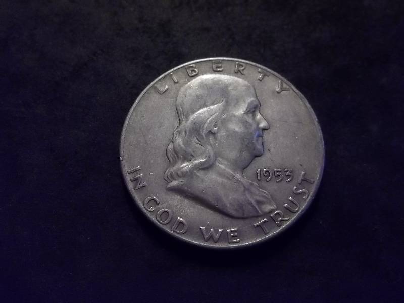 1953 D  Franklin Half Dollar Better Grade