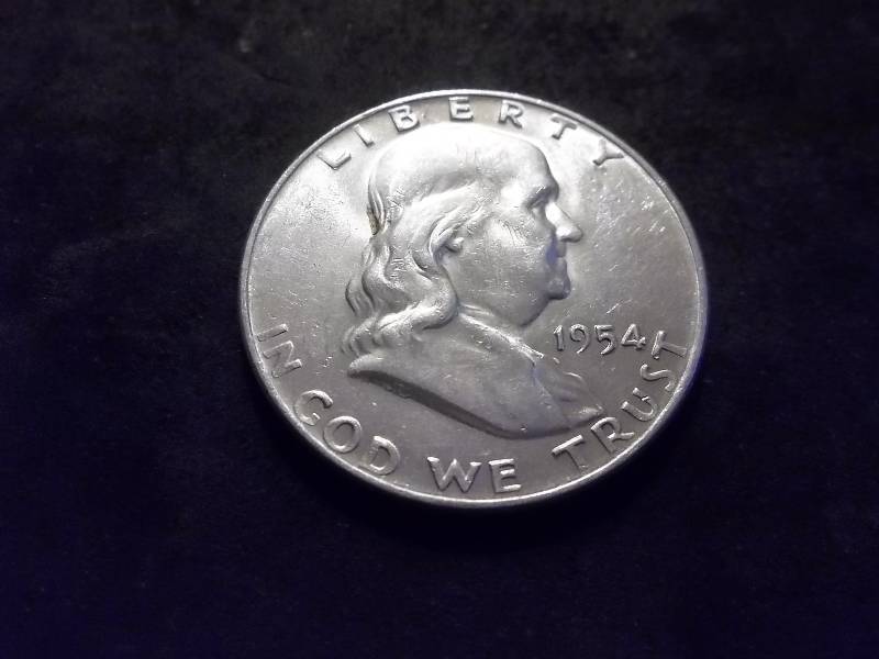 1954 D  Franklin Half Dollar High Grade MS With Full Bell