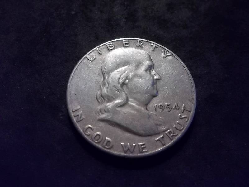 1954 S Franklin Half Dollar Better Grade XF
