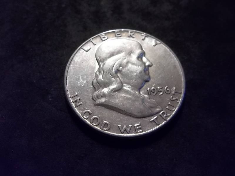 1956 Franklin Half Dollar Better Grade MS With Partial Full Bell