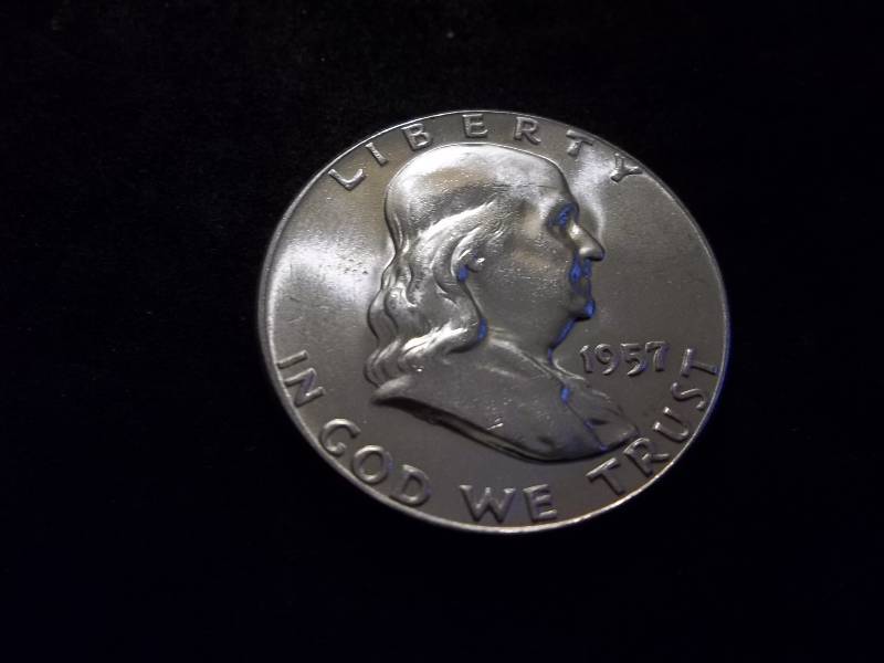 1957  Franklin Half Dollar High Grade MS With Full Bell