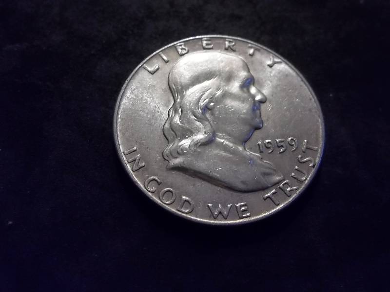 1959 Franklin Half Dollar High Grade MS