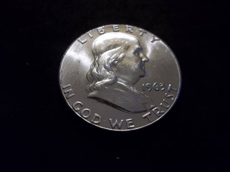 1963  Franklin Half Dollar Very High Grade MS Full Bell