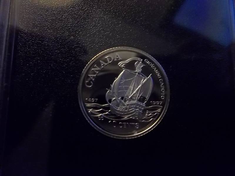 1997 500th Anniversary Canadian 10 Cent Silver Proof Giovanni Caboto Coin 92.5 % In Original Packaging